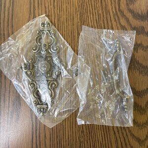 Vintage Hyer Ornate Brass Cabinet Door Drawer Backplate Handle Hollywood Regency